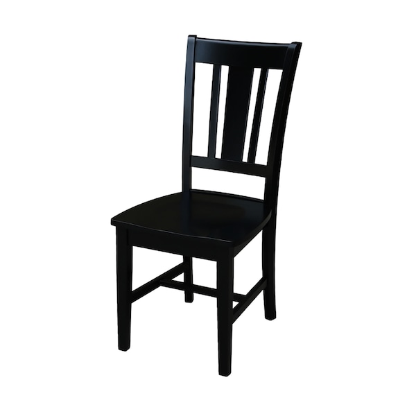 International Concepts Set of 2 San Remo Splatback Chairs, Black C46-10P - main